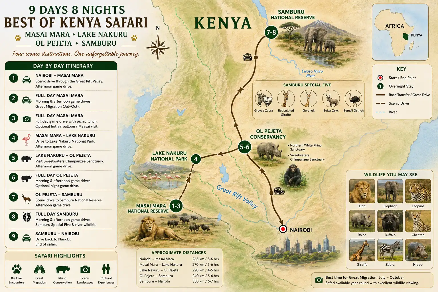 9-Day Luxury Kenya Safari