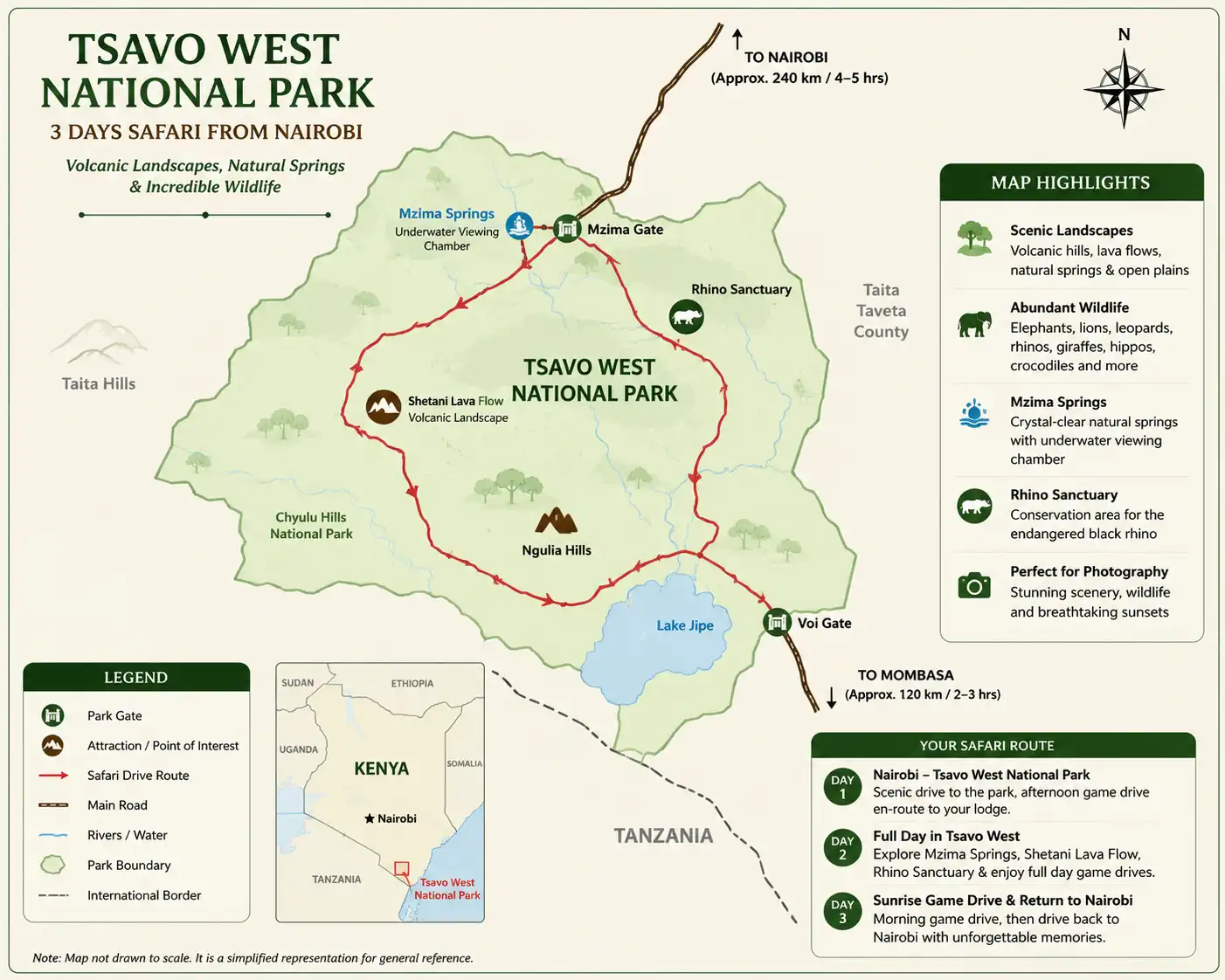 Epic 3 Days Tsavo West National Park Safari from Nairobi by Train
